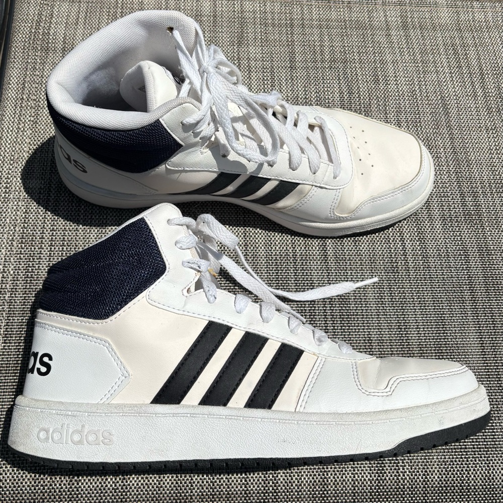Adidas Men’s Hoops 2.0 Mid - Size 10.5 - Navy/White